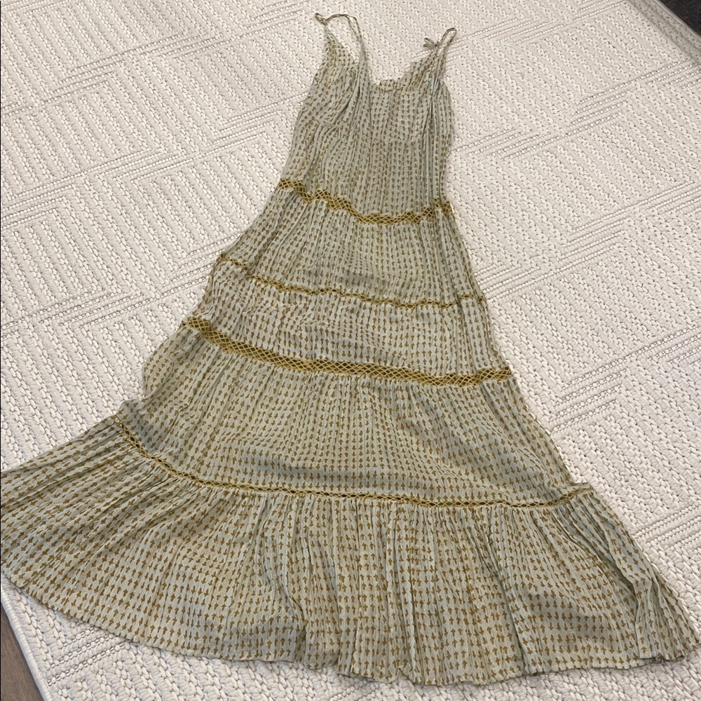 Free People boho Elegant Striped Maxi Dress